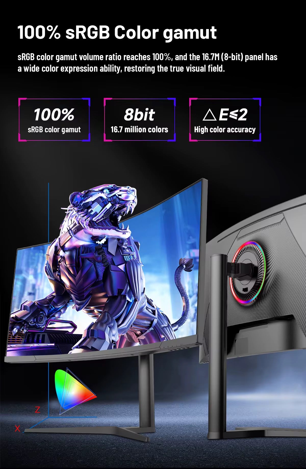 شاشة 34 إنش منحنية 4K UWQHD 165Hz للألعاب – Standard & Premium
